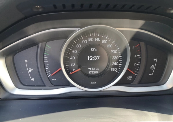 Volvo V60 cena 48000 przebieg: 173000, rok produkcji 2014 z Warszawa małe 79